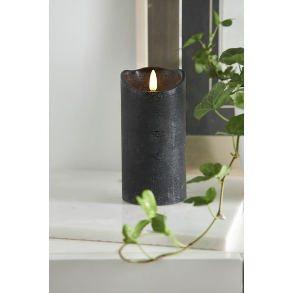 Melna LED svece Star Trading Flamme Rustic, augstums 15 cm-image-2