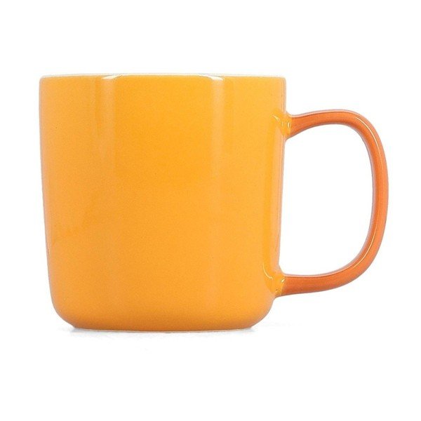 Oranža krūze no sintētiskā kaula porcelāna 370 ml Mae – ONA