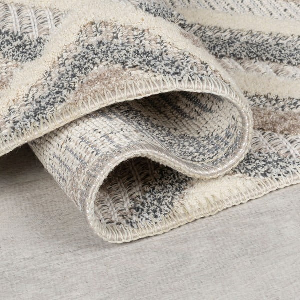 Pelēkbēšs mazgājams paklājs 78x150 cm Beckett – Flair Rugs-image-2