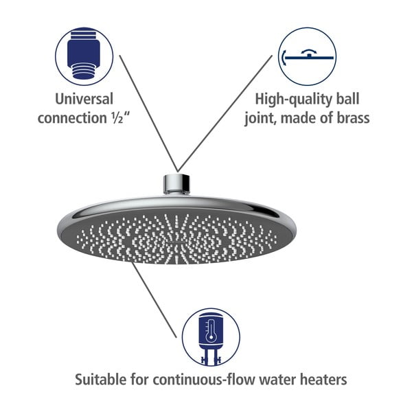Dušas galva ø 22,5 cm Water Saving – Wenko-image-4