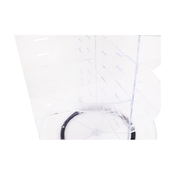 Caurspīdīgs rotējošs plastmasas vannas istabas organizators kosmētikai – Hermia-image-4