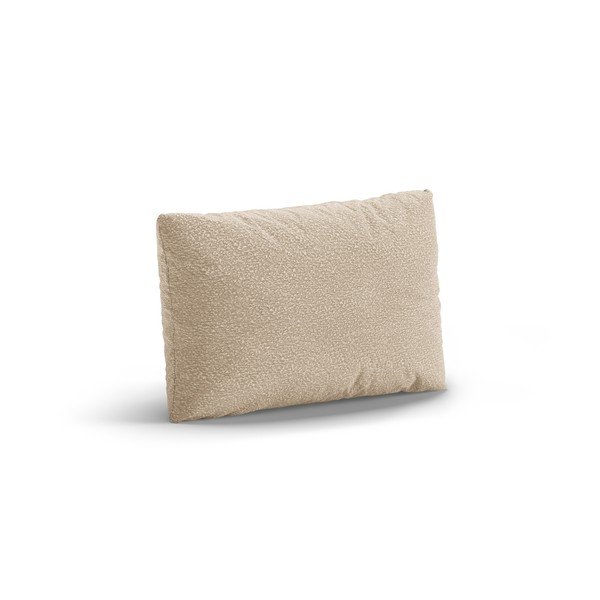 Bēšs dīvāna spilvens no buklē auduma Poppy – Micadoni -image-1