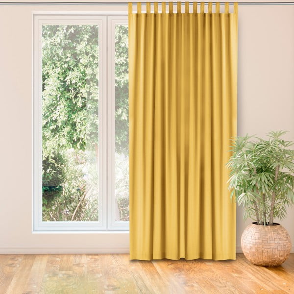 Sinepju dzeltens aizkars 140x270 cm Carmena – Homede-image-1