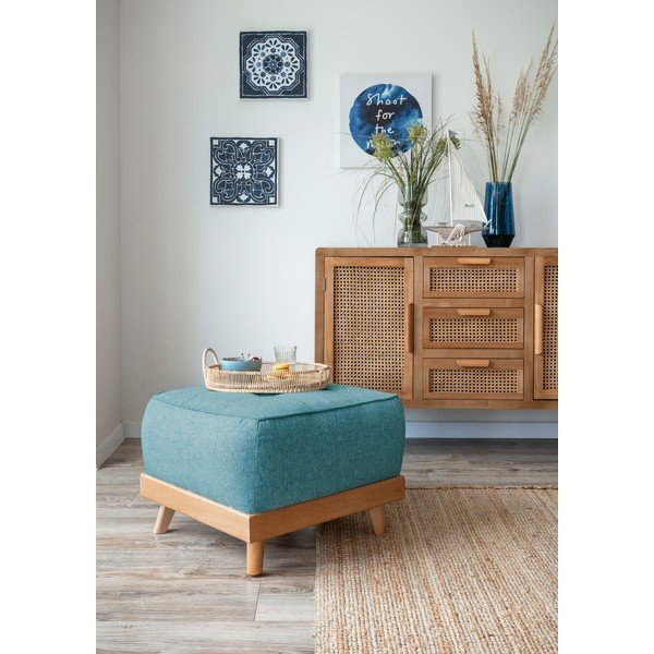 Tirkīzzils kāju soliņš Dazzling Daisy – Miuform-image-4