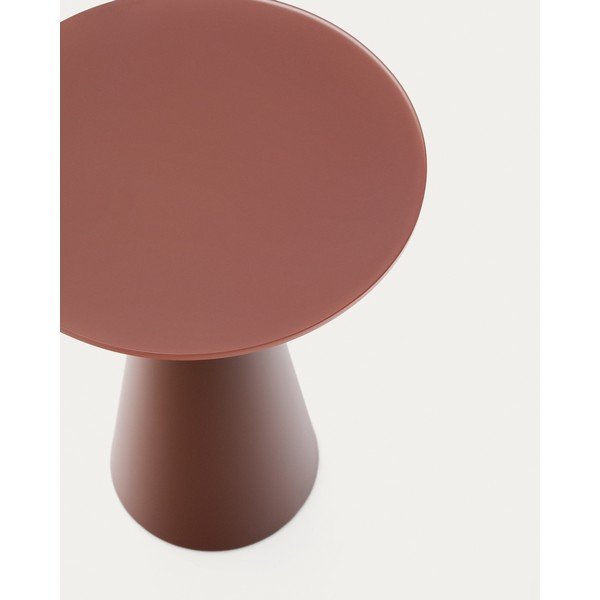 Apaļš sānu galdiņš ar stikla galda virsmu ø 35 cm Wilshire – Kave Home-image-3