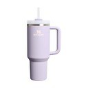 Gaiši violets nerūsējošā tērauda termoss ar salmiņu 1,18 l Quencher H2.O FlowState™ Tumbler Purple Dust – Stanley