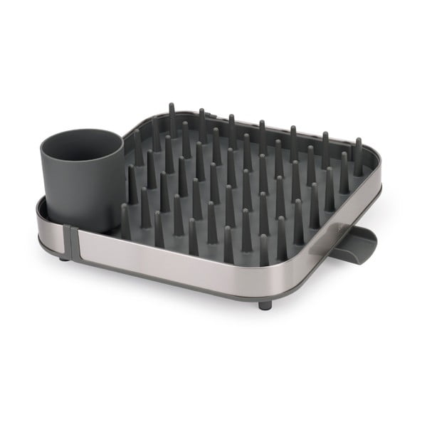Pelēks nerūsējošā tērauda pielāgojams trauku žāvētājs 35x39 cm Duo – Joseph Joseph-image-3