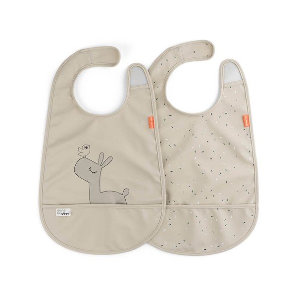 2 bēšu bērnu priekšautiņu komplekts Done by Deer Lalee