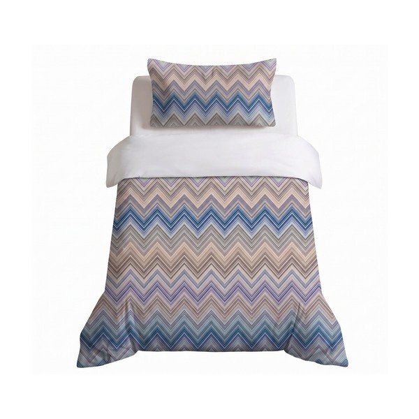 Zila vienguļamā gultas veļa 200x140 cm Margot  – Mijolnir
