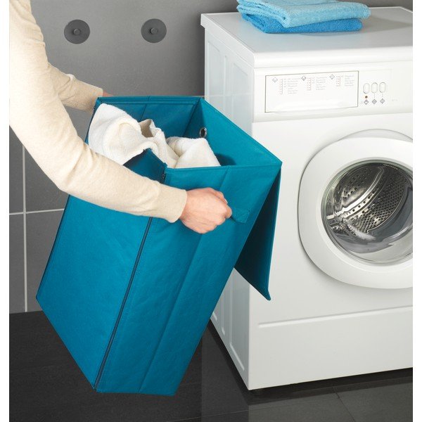 Wenko Turbo-Loc tirkīza krāsas piekaramais veļas grozs, 46,3 l-image-4