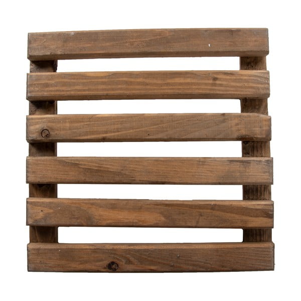 Brūns pārvietojams puķu podu paliktnis no koka Esschert Design, 29 x 29 cm-image-3