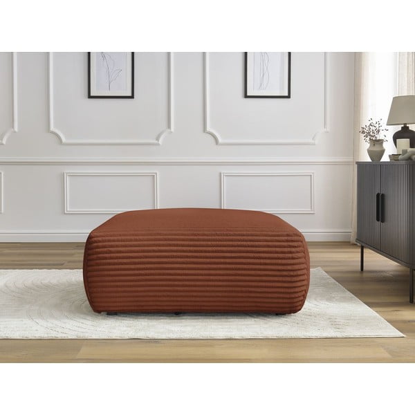 Ķieģeļu sarkans velveta kāju soliņš Lucien – Bobochic Paris-image-1