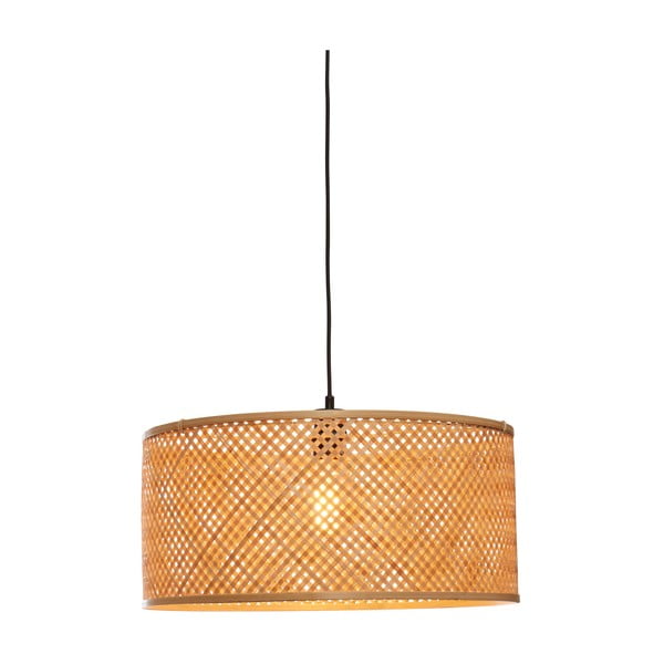 Dabīga toņa piekaramā lampa ar bambusa abažūru ø 50 cm Java – Good&Mojo