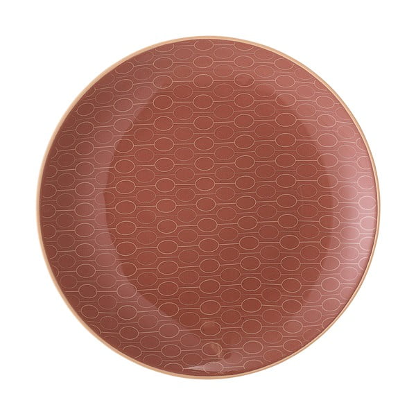 Oranžs keramikas deserta šķīvis Bloomingville Myriam, ø 20 cm