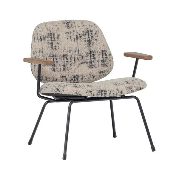 Bēšs atpūtas krēsls no šenila auduma Aure – WOOOD