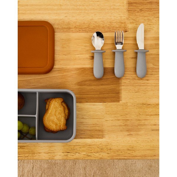 Zila/oranža silikona bērnu pusdienu kārba Lili – Kave Home-image-1