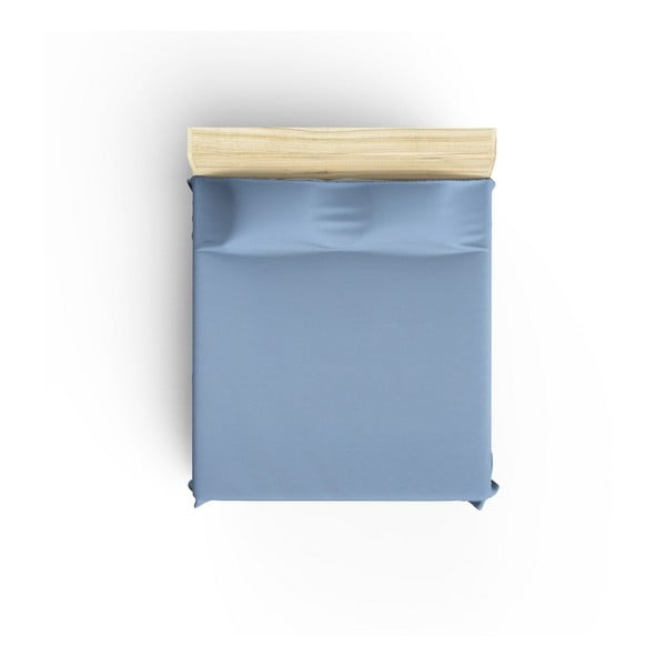 Zils kokvilnas pārklājs divguļamai gultai 200x240 cm Blue – Mijolnir-image-1