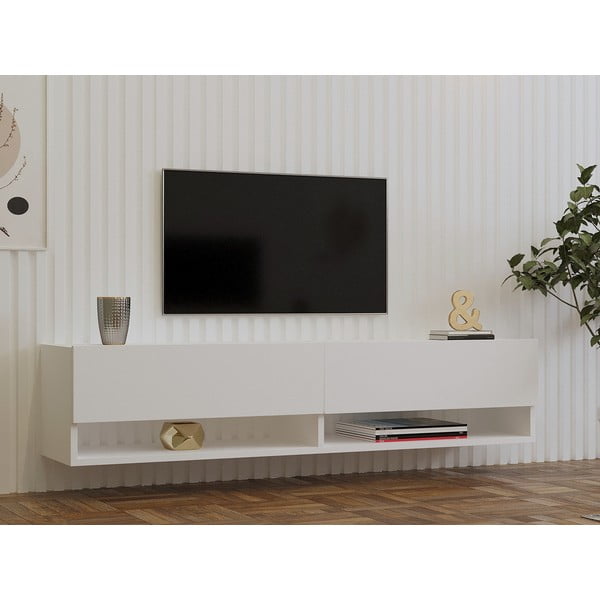 Balts TV galdiņš 141x31x30 cm Arges – Kalune Design-image-1