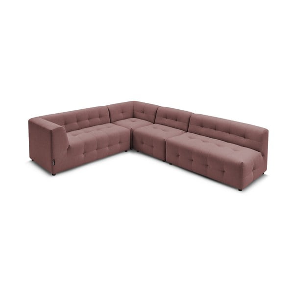 Tumši rozā stūra dīvāns (kreisais stūris) Kleber – Bobochic Paris-image-3