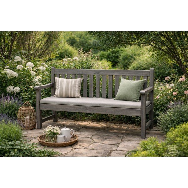 Pelēks koka dārza sols London – Rojaplast-image-2