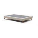 Bēša polsterēta vienvietīga gulta 90x200 cm Ofelia – Kave Home