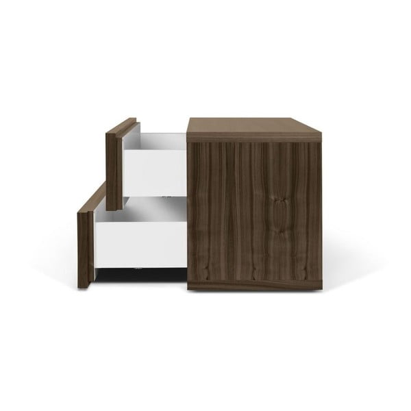 Brūns naktsgaldiņš ar 2 atvilktnēm TemaHome Aurora-image-3