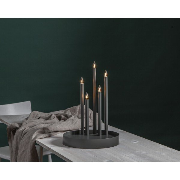 Melns gaismas dekors ø 32 cm Deco – Star Trading-image-2