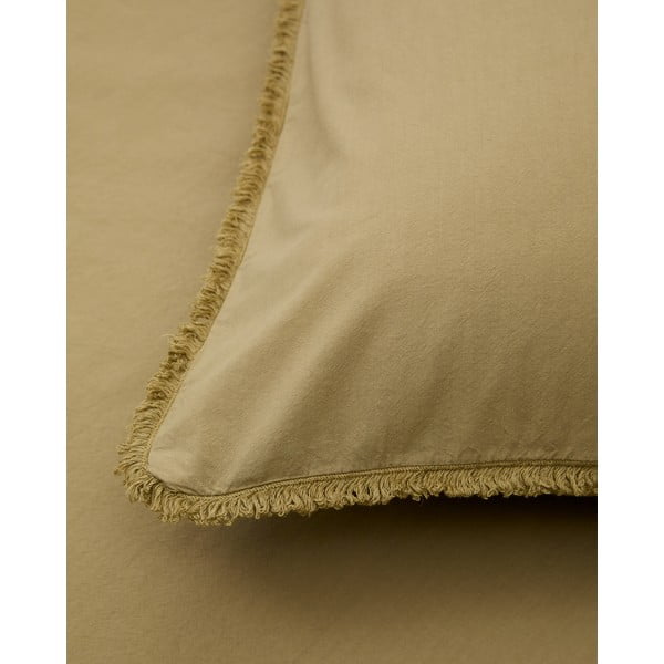 Dzeltena/zaļa divguļamā gultas veļa no kokvilnas perkala 240x220 cm Sifinia – Kave Home-image-3