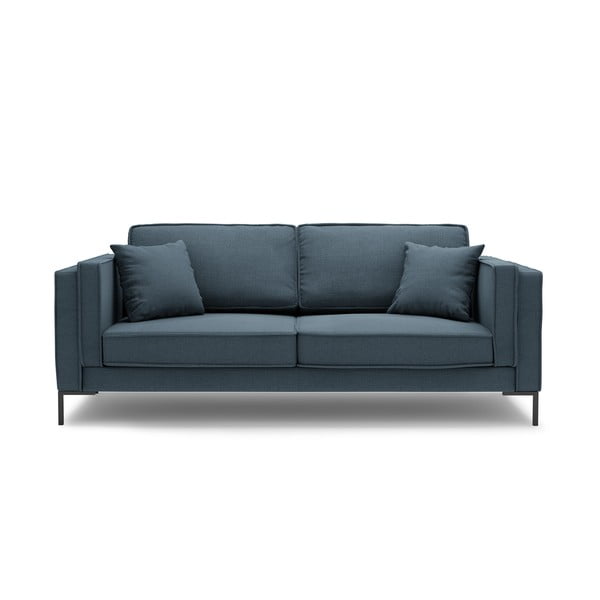 Zils divvietīgs dīvāns Milo Casa Attilio, 160 cm