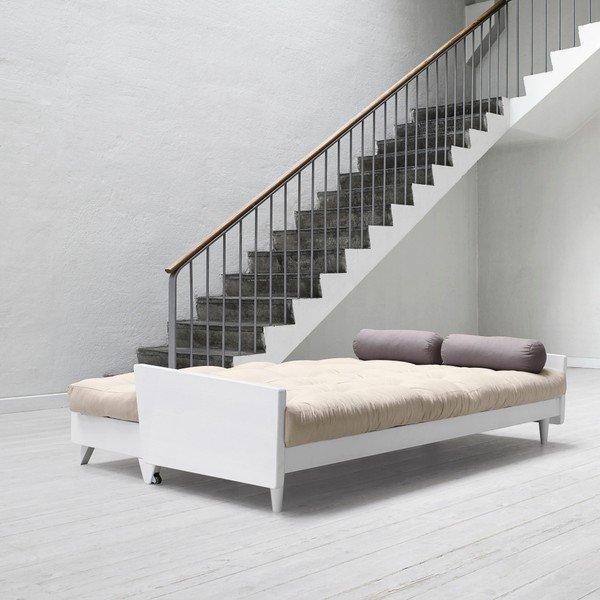 Dīvāns gulta Karup India White/Vision/Gris-image-3