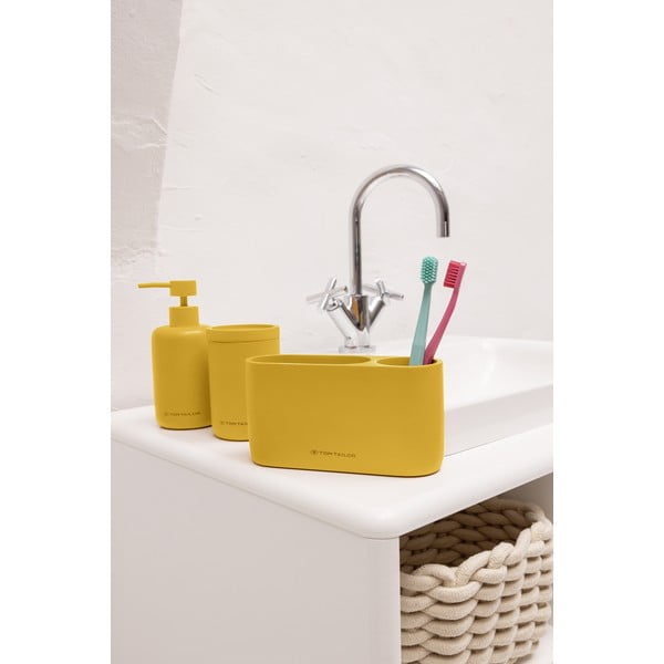 Sinepju dzeltens polirezīna vannas istabas organizators vates plāksnītēm Tom Tailor T-Color Bath – Wenko-image-1