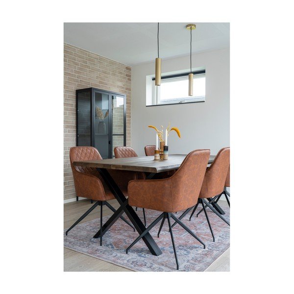 Gaiši brūns polsterēts ēdamistabas krēsls Harbo – House Nordic-image-2