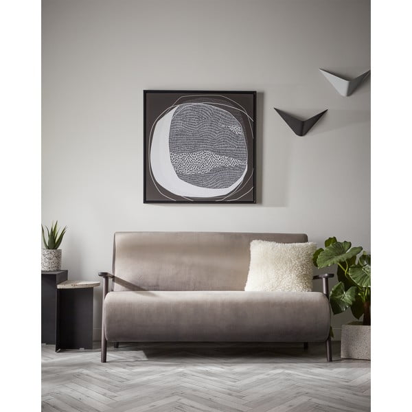 Melna metāla sienas lampa Ginebra – Kave Home-image-1