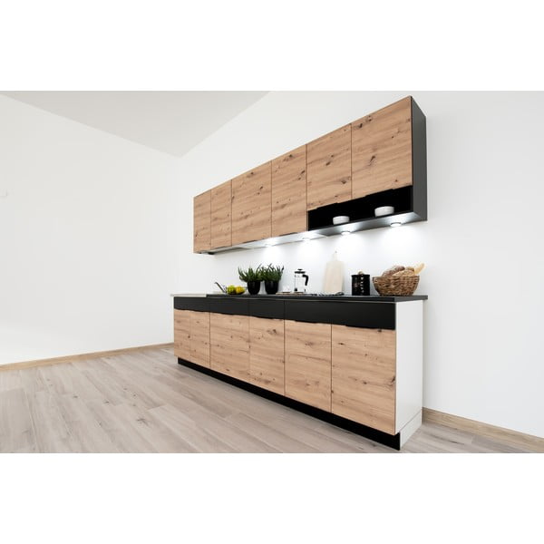 I veida virtuves iekārta bez darba virsmas (ar iekļautu montāžu) 260 cm Kian – STOLKAR-image-3