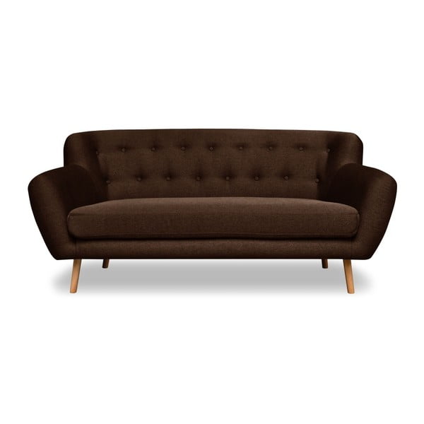 Brūns divvietīgs dīvāns Cosmopolitan design Londona, 162 cm