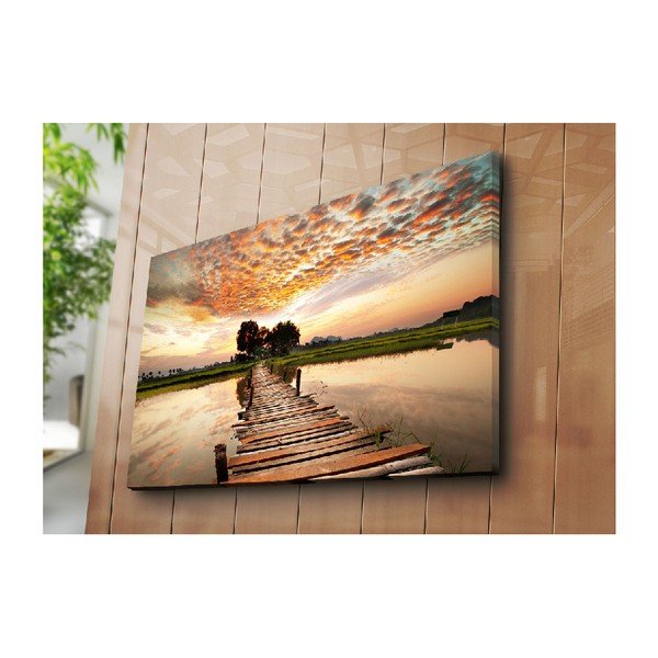 Glezna uz audekla Rītausma, 100 x 70 cm-image-2