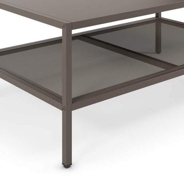 Pelēks metāla žurnālgaldiņš 60x100 cm Fayna – Marckeric-image-3