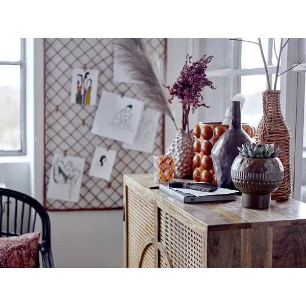 Oranžs māla puķu pods Bloomingville Deia, augstums 22,5 cm-image-3