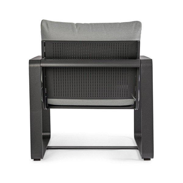 Pelēks metāla dārza atpūtas krēsls Merrigan   – Bizzotto-image-4