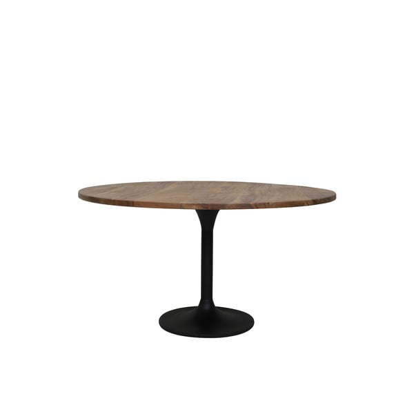 Dabīga toņa apaļš ēdamgalds ar akācijas koka galda virsmu ø 120 cm Biboca – Light & Living