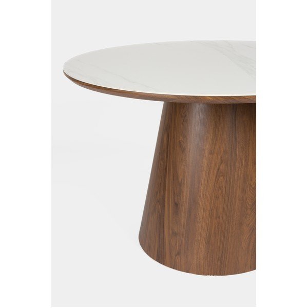 Apaļš ēdamgalds ar akmens galda virsmu ø 115 cm Almira – White Label-image-3