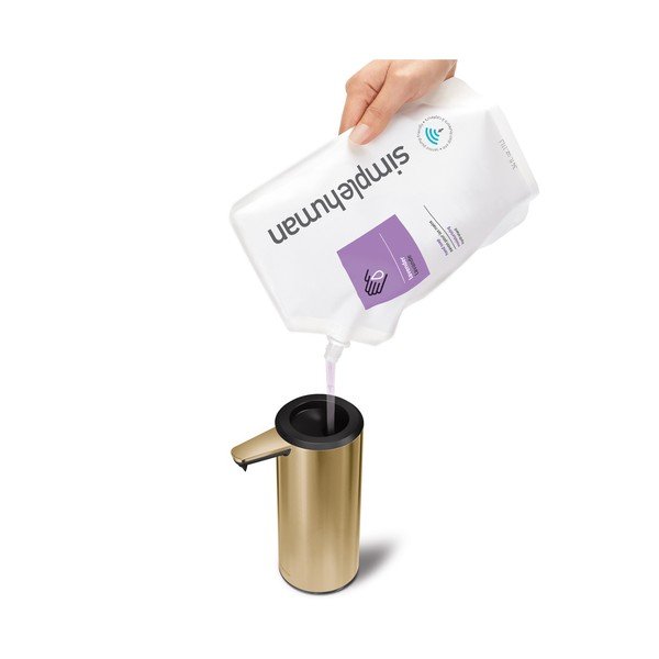 Nerūsējošā tērauda ziepju dozators zelta krāsā 266 ml – simplehuman-image-1