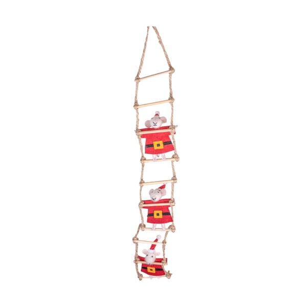 Tekstila Ziemassvētku piekaramais rotājums 50 cm Santa Mouse – Sass & Belle