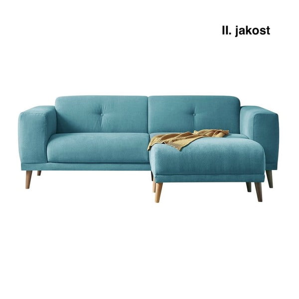Tirkīza zils dīvāns ar dīvānu Bobochic Paris Luna