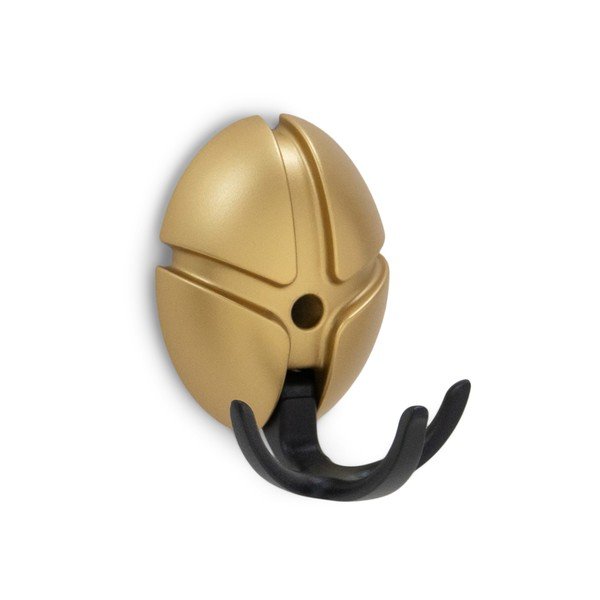 Melns/zelta krāsas plastmasas sienas āķis Tick – Spinder Design-image-2