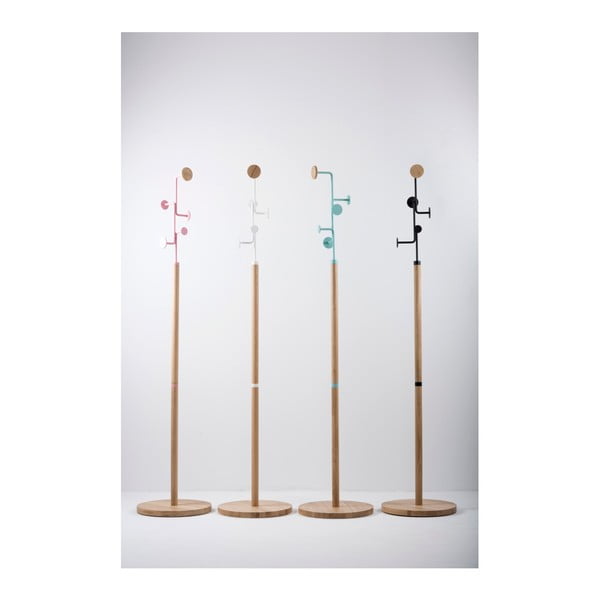 Ozola masīvkoka pakaramais ar rozā detaļu Gazzda Hook-image-4