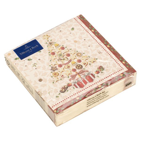 20 papīra salvešu komplekts ar Ziemassvētku motīvu Villeroy & Boch Ziemassvētku eglīte, 25 x 25 cm-image-1