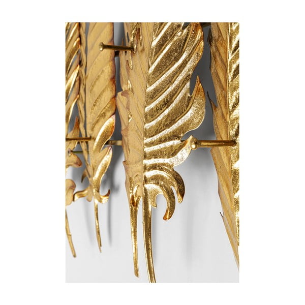 Metāla sienas pakaramais zelta krāsā Kare Design Leaf, platums 86 cm-image-2