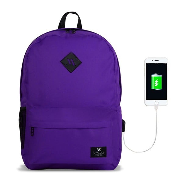 Violeta mugursoma ar USB portu My Valice SPECTA Smart Bag-image-1