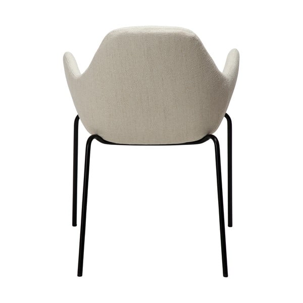 Krēmkrāsas atpūtas krēsls no buklē auduma Zimmer – DAN-FORM Denmark-image-4